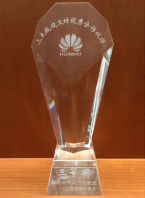 2010年度三大戰役交付優秀合作夥伴三等獎-華為南京辦事處